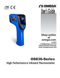 Thumbnail of document Manual - OS-836-301 -50 to 1550°C, 30:1 High Performance Infrared Thermometer